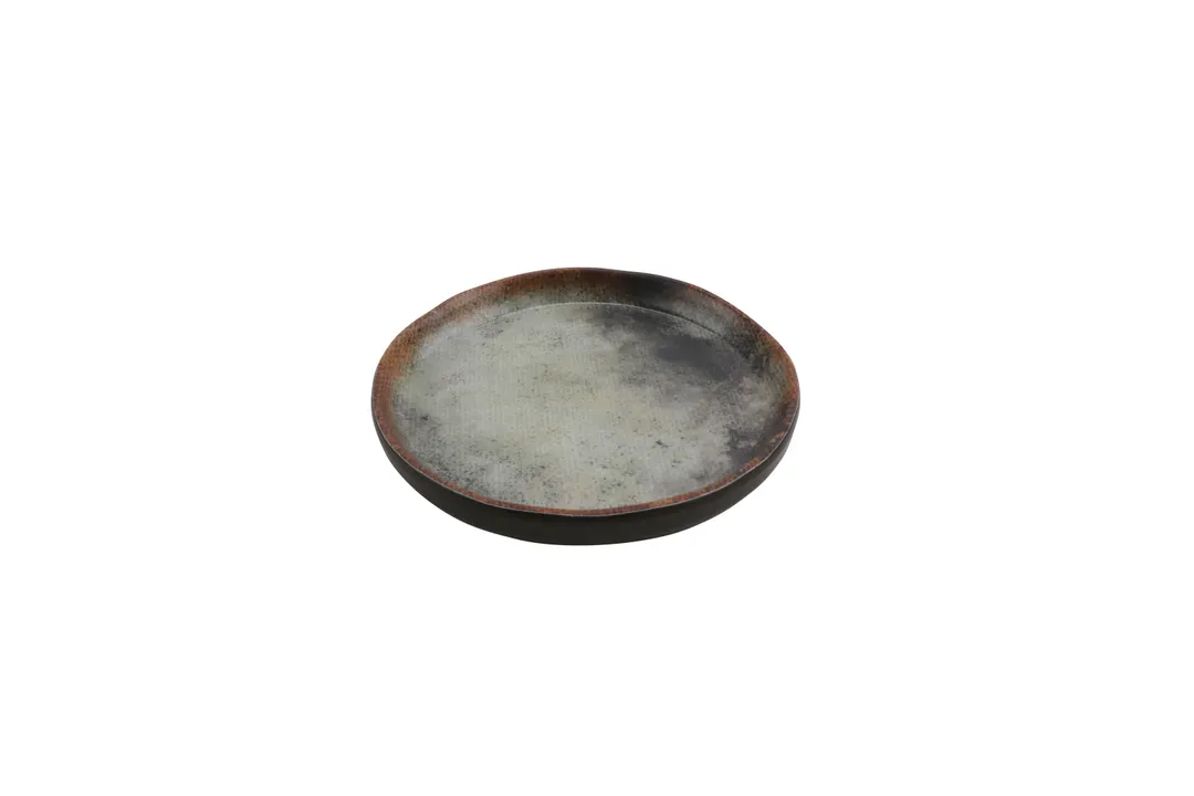 GET 20038-WVN Savor Round Plate, 4" Dia., Woven, Two Tone, Melamine, Reusable