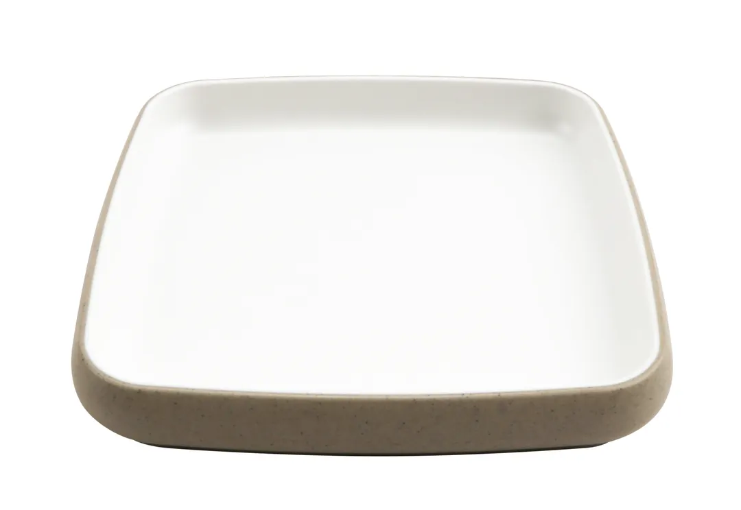 GET 21373-TOH/SND Cheforward Hatch Plate, 6.5"L x 6.5"W x 1"H, Square, Honey/Sandstone Melamine