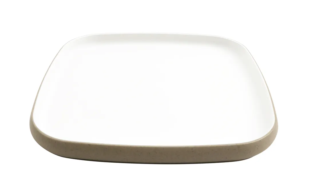 GET 21375-TOH/SND Cheforward Hatch Plate-10.5" L x 10.5" W x 1" H, Square, Honey/Sandstone Melamine