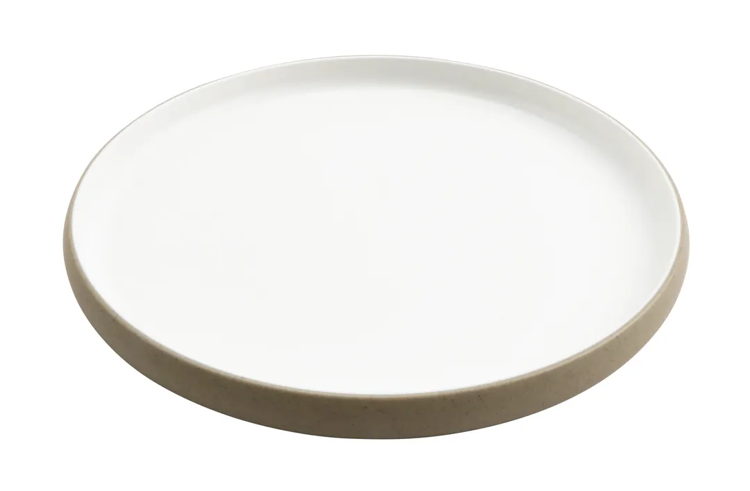 GET 21379-TOH/SND Hatch Plate, 10-1/2" Dia. X 1"H, Round, Honey/Sandstone Two-Tone Melamine
