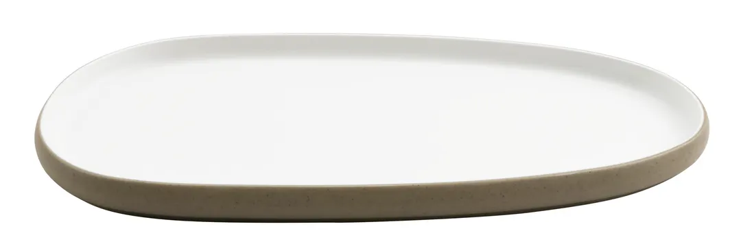 GET 21382-TOH/SND Cheforward Hatch Plate, 15.5" Oblong, Two‑Tone Honey Interior/Sandstone, Melamine