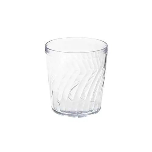 GET 2209-1-CL Tahiti™ Rocks Tumbler, 9 Oz. Clear Textured SAN, 3-1/4" Dia. x 3-1/2"H - 1 Dozen