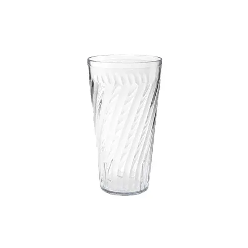 GET 2232-1-CL Tahiti 32oz Clear Textured SAN Tumbler, 4" Dia x 7-3/8" H, BPA Free, NSF - Dozen