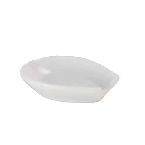 GET 2760180 Frilich Serving Spoon Rest, 3-1/5" x 2-2/5" x 7/10"H, China, White