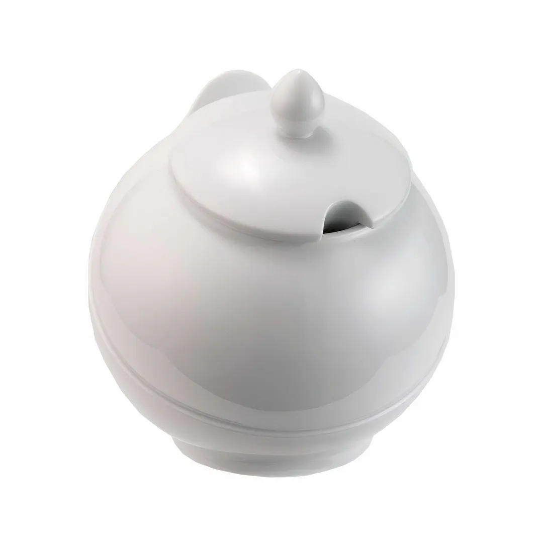 GET 2931150 Frilich Spare Plate/Dish China Bowl M, 1.5 Liter, White, With Lid Holder