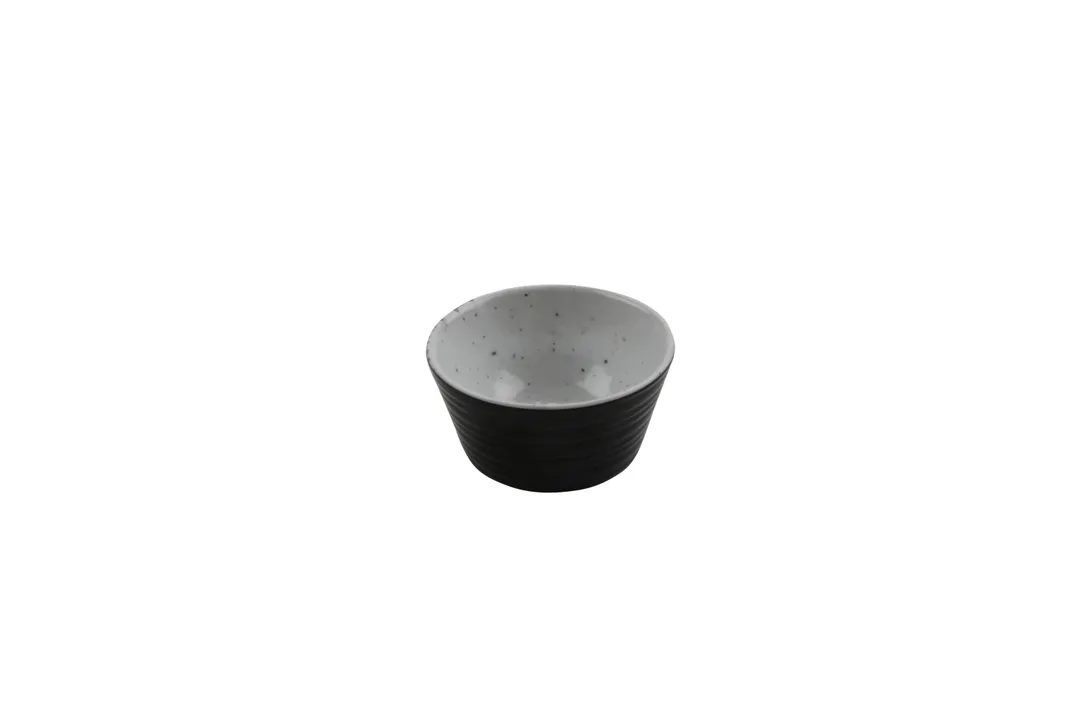 Get 30477-BK/SN Cheforward Revolve Ramekin, Black Plastic, 1.5 Oz Organic Texture