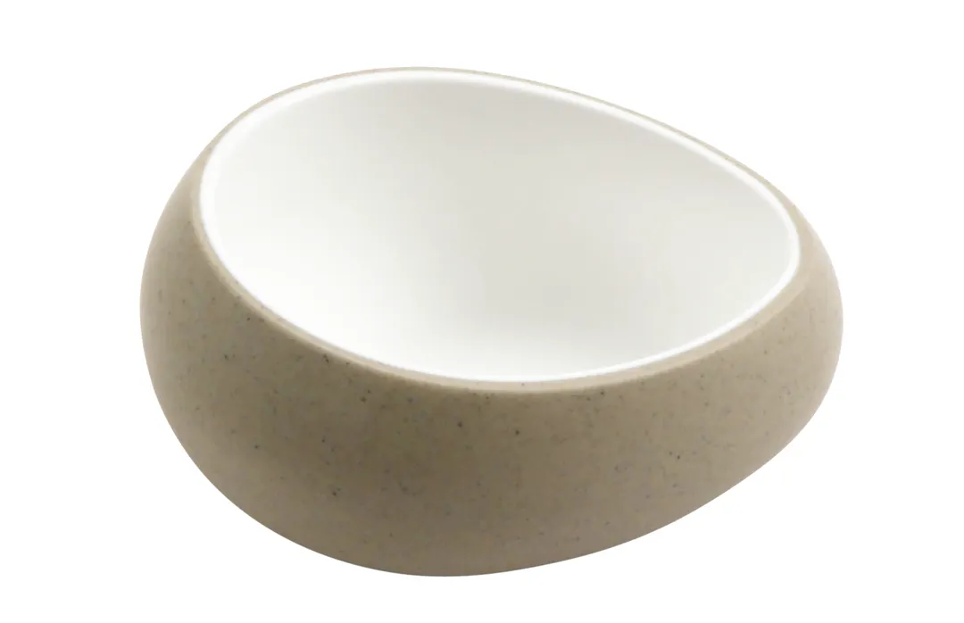 GET 31075-TOH/SND Cheforward Hatch Ramekin, 3 Oz., 3.9"L x 3.3"W x 1.7"H, Oval, Two-Tone, Melamine