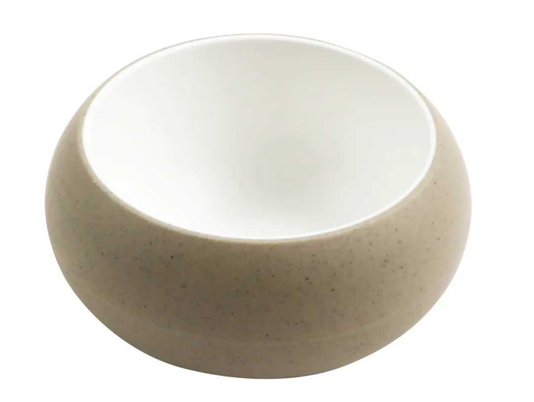 GET 31077-TOH/SND Cup, 8 Oz, 4.5"L x 4.5"W x 2.1"H, Beige Melamine, Honey & Sandstone Exterior