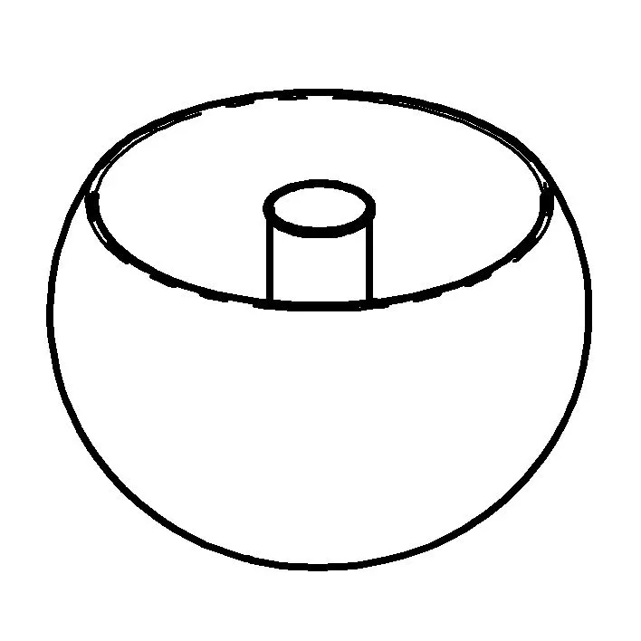 GET 3147161 Replacement Bowl with Ice Tube, Hammered Stainless Steel Fits 3 Carafes (EB802E, EB581E)