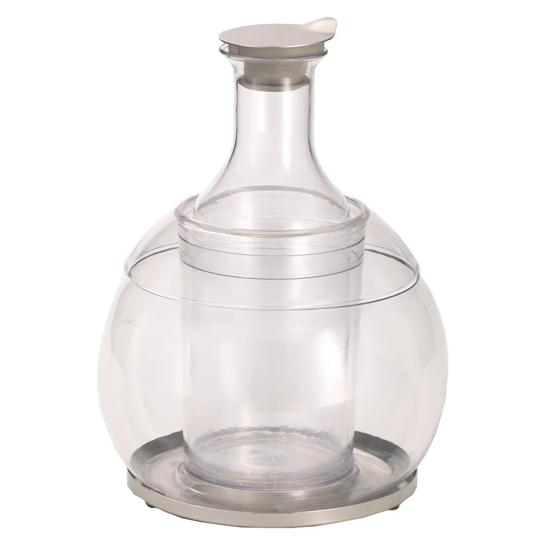 GET 3157060 Tub Set, 8-7/10" Dia X 11-3/5" H, 1.3 Qt Carafe With Steel Lid, Tub & Drip Tray - Set