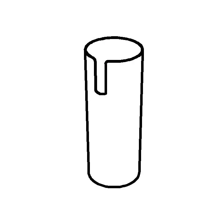 GET 3158170 Frilich® Replacement Bottom Tube, Stainless Steel