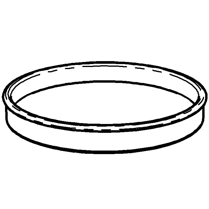 GET 3255151 Frilich® Replacement Wicker Basket Base, Plastic, Black