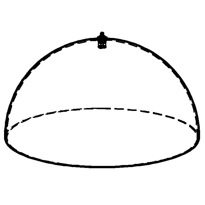 GET 3255944 Frilich Replacement Dome Hood Cover, Without Knob, Plastic, Clear