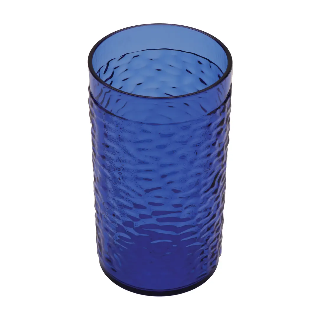 GET 3312-CB Waikiki Tumbler – 12 Oz, 2-3/4" Dia. x 4-7/8" H, Cobalt Blue, Pebbled, SAN - Dozen