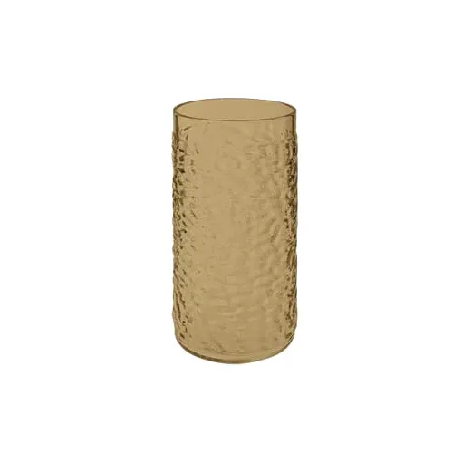 GET 3316-SM Waikiki™ Tumbler, 16 Oz. Amber, Pebbled SAN, 3" Dia. X 5-1/4"H - 1 Dozen