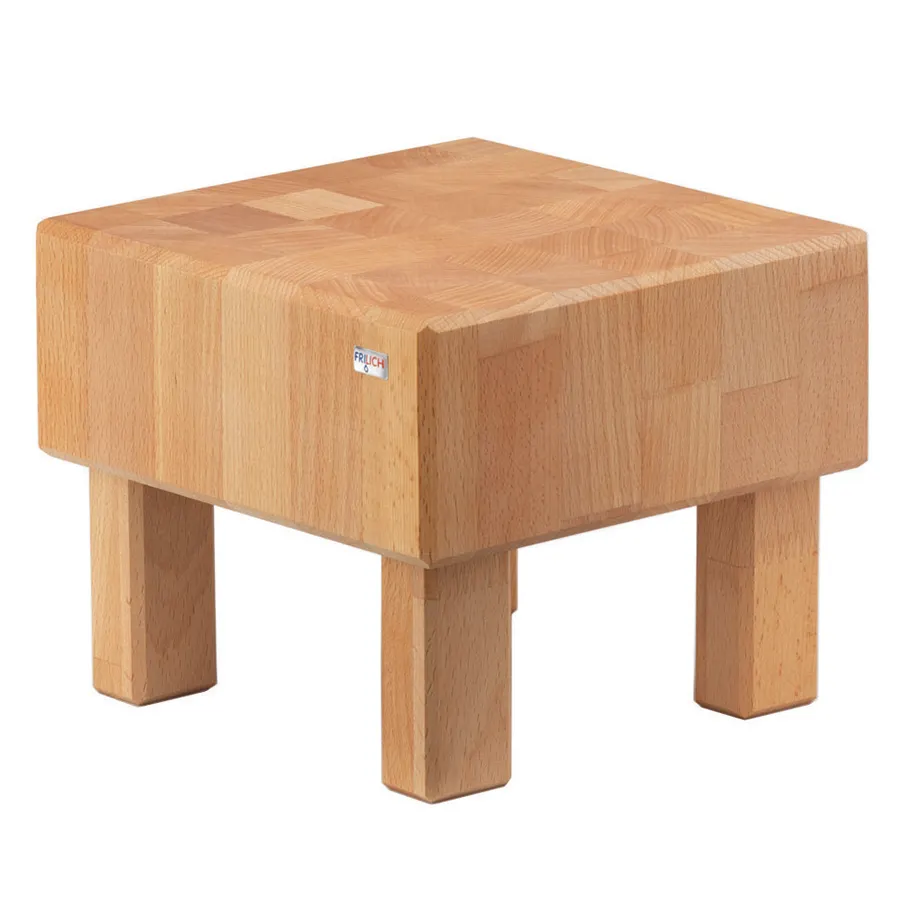 GET 3651042 Frilich Butcher Block Riser, 8-7/10" W x 8-3/10" H, Wood, Nat, 5-8" H, 9" W, 1-2 Steps