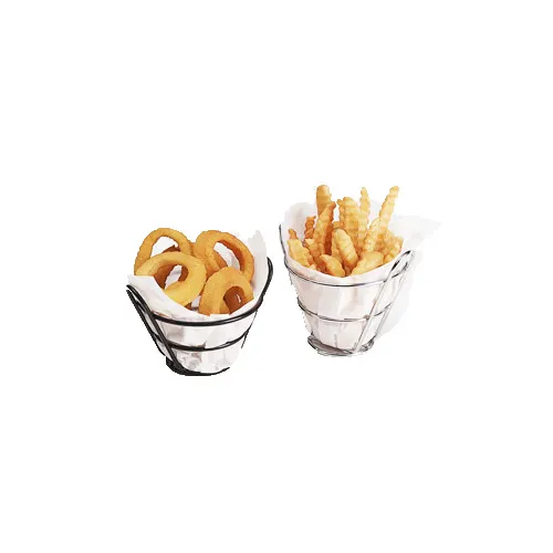 GET 4-22778 Bucket Basket, Round, 4-1/2" Dia. x 3"H, Stainless Steel, Commercial Grade