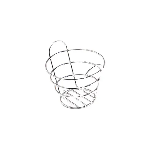 GET 4-22782 Clipper Mill Bucket Basket – 6-1/4" Dia. x 4-1/4" H, Round Stainless Steel