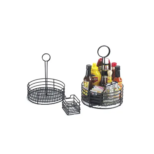 GET 4-31862 Sugar Caddy, 3-1/2" X 2-1/2" X 2-1/4", Iron Teflon Coated, Black