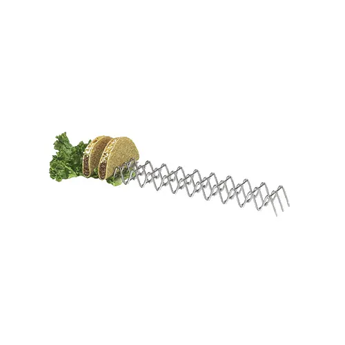 GET 4-81856 Stainless Steel Taco Holder, 18-1/2" x 2-1/2" x 1-1/2", Holds 11 or 12 Tacos