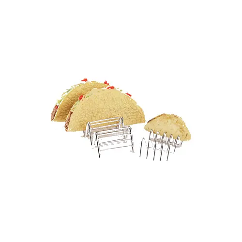 GET 4-81858 Stainless Steel Taco Holder, 6" x 2-1/2" x 1-1/2", Holds 3 or 4 Tacos