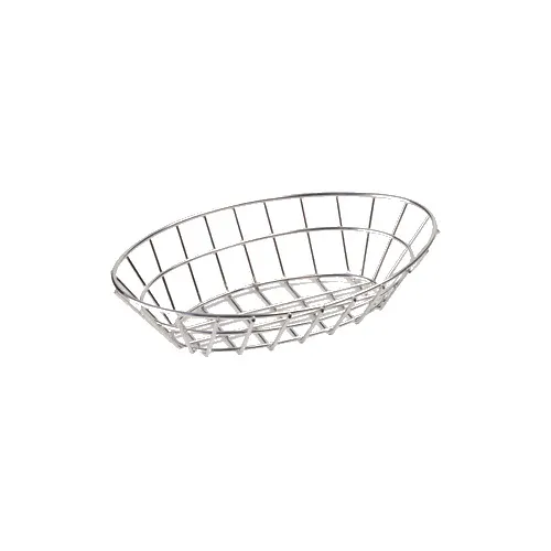 GET 4-82144 Grid Basket, Oval, 9-3/4" x 6-1/4" x 2-1/4", Stainless Steel