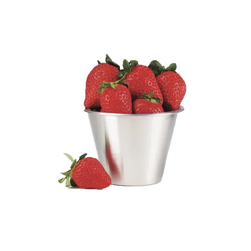 GET 4-89448 Stainless Steel Round Condiment Cup, 14 Oz., 4-1/2" Dia. X 3"H