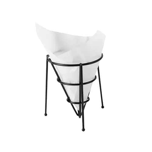 GET 4-T2000 Food-Safe Bag/Wire Cone Basket Liner, Double-Open, 7" X 7", Paper