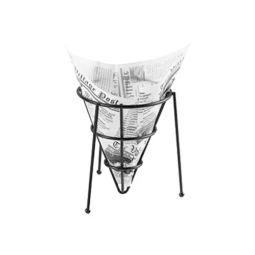 GET 4-T3020 Food-Safe Bag/Wire Cone Basket Liner, Double-Open, 5 1/2" X 5-1/2"