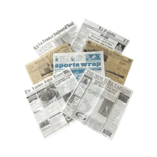 GET 4-TVARIETY Food-Safe Variety Pack Newsprint Liner, 12" X 12", Paper