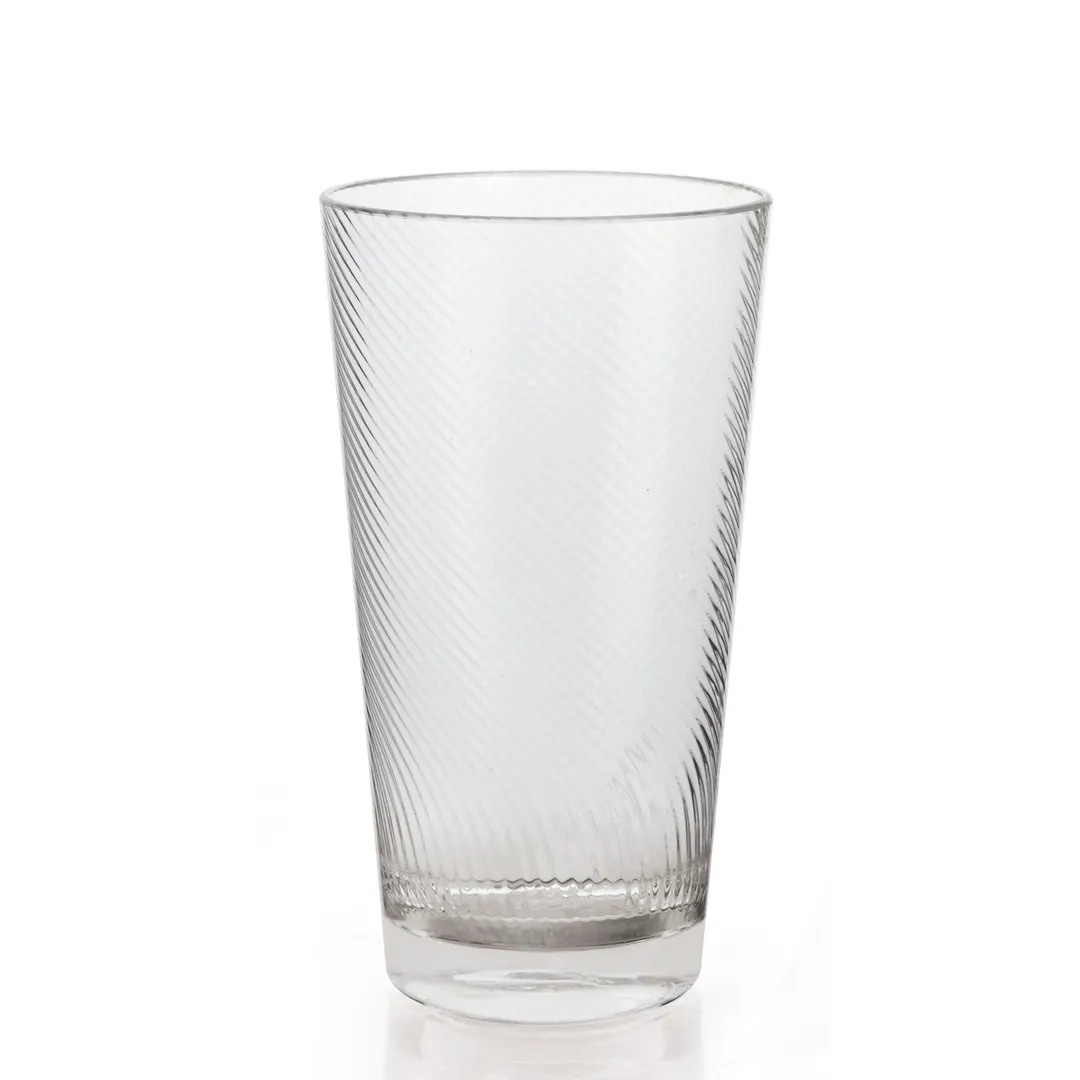 GET 4420-CL Luxury 20oz Clear Tumbler, 3-27/50" Dia. x 6-2/5" H, Smooth SAN, BPA Free - Dozen
