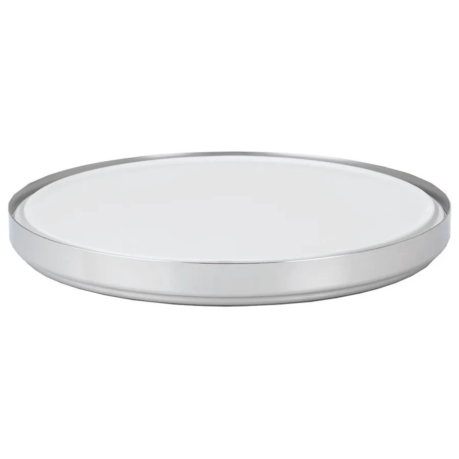 GET 6242020 Frilich Unison Display Set – 16" Dia x 2-3/4" H China Plate, Steel Base, 6 Packs - Set