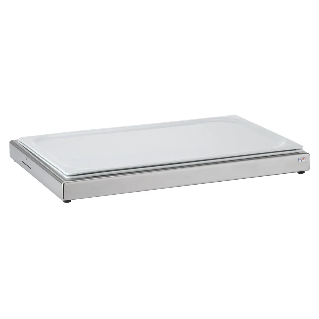 GET 6254020 Display Set, Rect 21‑3/5"×13‑7/10"×2‑1/5" H, China Plate 6 Packs, Tray, Steel Base - Set