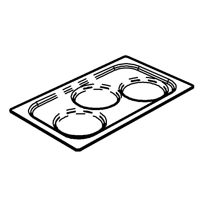 GET 6254520 Frilich Replacement Cooling Pack Holding Insert, White