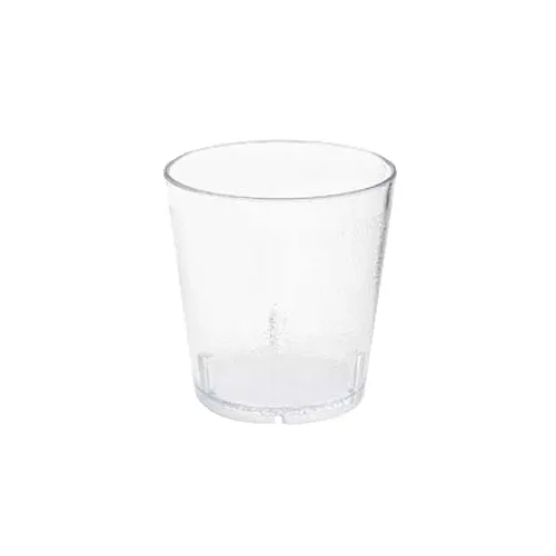 GET 6609-1-CL Clear Textured Tumbler, 9 Oz, 3-3/16" x 3-1/4"H, SAN, BPA Free, NSF - 1 Dozen