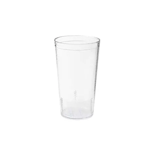 GET 6612-1-CL Clear Textured 12oz Tumbler, 3" Dia × 5-1/8" H, BPA‑Free SAN, Stackable – 1 Dozen