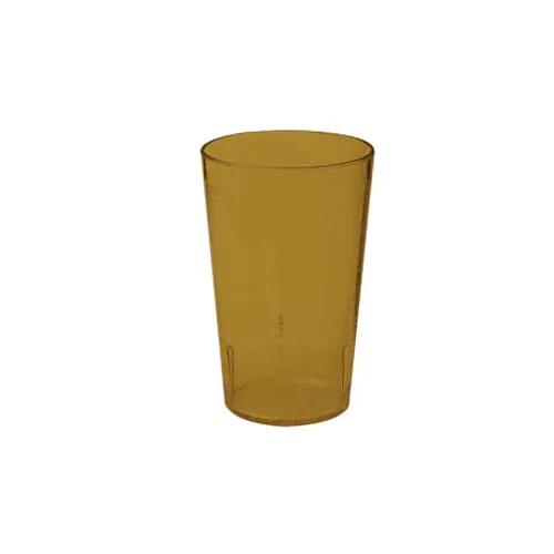 GET 6695-1-A Amber Tumbler, 9-1/2 Oz, 2-13/16" Dia. X 4-1/4"H, Textured, SAN, BPA Free - 1 Dozen