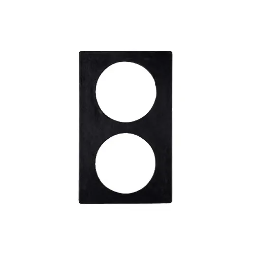 GET 82726A7 Bugambilia Tile, 20-13/16" x 12-3/4" Stainless Steel with Two Large Round Cut‑Outs