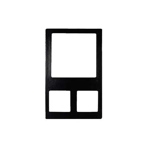 GET 82729A8 Bugambilia Tile Inset, 20-13/16" x 12-3/4", Stainless Steel with Large & 2 Sm Cut‑Outs