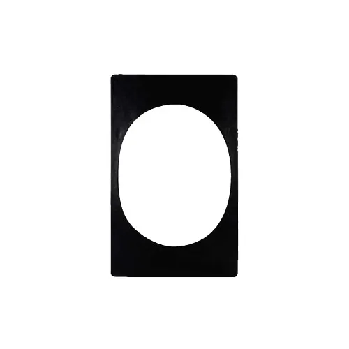 GET 82730A17 Bugambilia Tile, 20-13/16" x 12-3/4" Stainless Steel With Large Oval Cut-Out