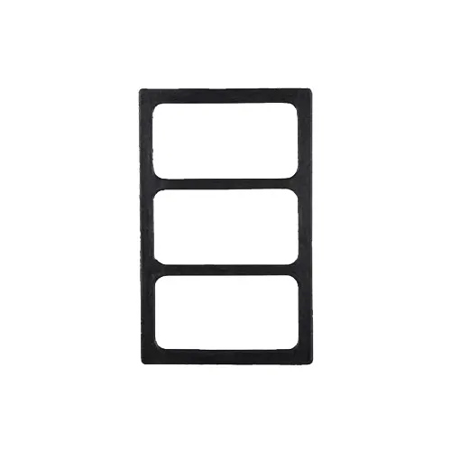 GET 82741B22 Tile Inset, 21-11/16" x 13.25" Stainless Steel with Three Rectangular Cut‑Outs
