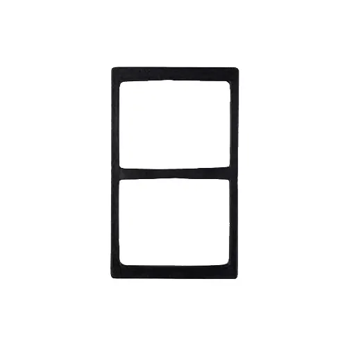 GET 82743B24 Tile, 21-11/16" x 13-1/4" Stainless Steel With Two Wide Rectangular Cut‑Outs