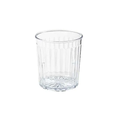 GET 8809-1-CL Spektrum Rocks 9 Oz. Clear Textured SAN Tumbler 3-1/8" Dia. x 3-3/8" H - Dozen