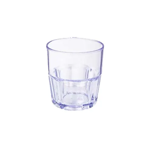 GET 9907-1-BL Bahama Rock Tumbler, 7 Oz, 3" Dia × 3-1/4" H, Blue, Smooth, SAN – 1 Dozen