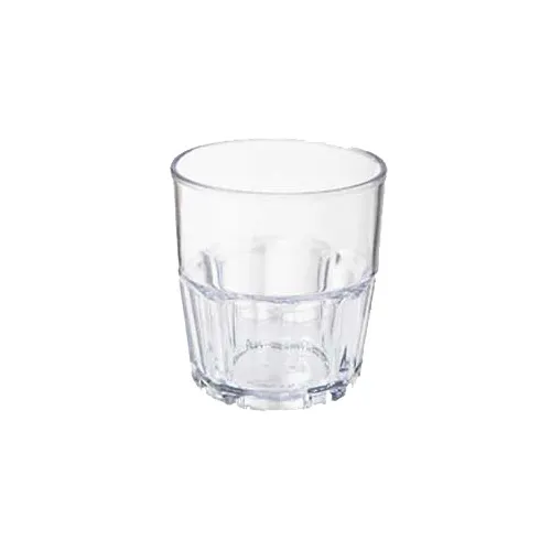 GET 9907-1-CL Bahama Rock Tumbler – 7 Oz 3" Dia × 3-1/4" H Clear Smooth SAN BPA Free – 1 Dozen