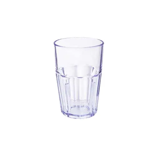 GET 9910-1-BL Bahama Double Rock Tumbler, 10 Oz, 3-1/8" Dia x 4-3/4" H, Blue Smooth SAN - Dozen