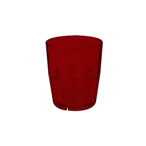 GET 9912-1-R Bahama Tumbler, 12 Oz, 3-1/2" Dia. x 4" H, Red, Smooth, BPA‑Free SAN, NSF - Dozen