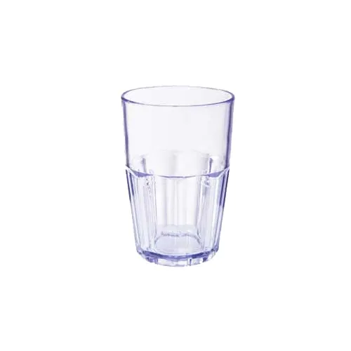 GET 9914-1-BL Bahama Double Rock Tumbler, 14 Oz., 3-7/16" Dia x 5" H, Blue SAN, BPA-Free - Dozen