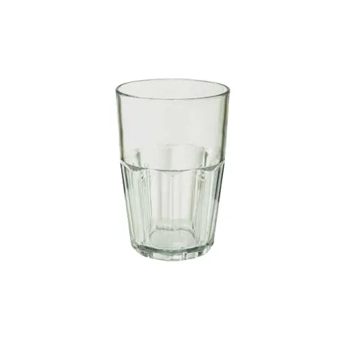 GET 9914-1-JA Bahama Double Rock Tumbler – 14 oz, 3-7/16" Dia. x 5" H, Green Smooth SAN, 1 Dozen