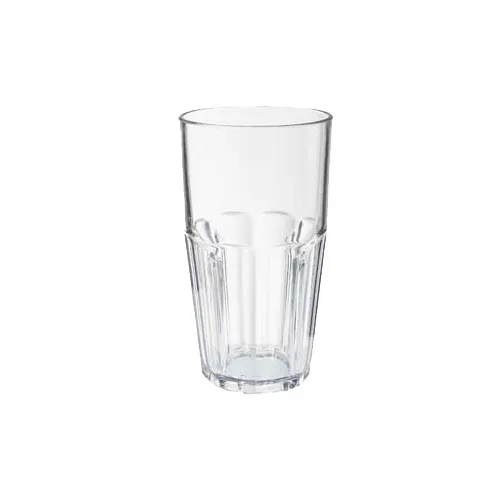 GET 9916-1-CL Bahama Cooler Tumbler, 16 Oz. (18.9 Oz. Rim Full), Clear, SAN, Stacking - 1 Dozen
